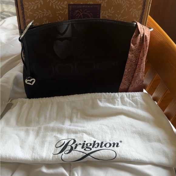 Brighton Handbags - Brighton Black and Brown Shoulder Bags